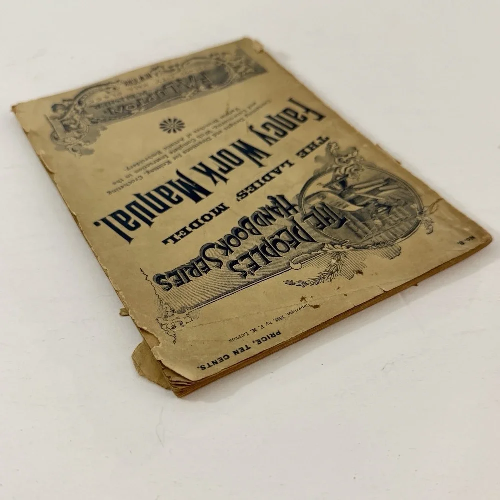 1893 Ladies Model Fancy Work Manual F.M. Lupton Victorian Knitting Crochet Lace